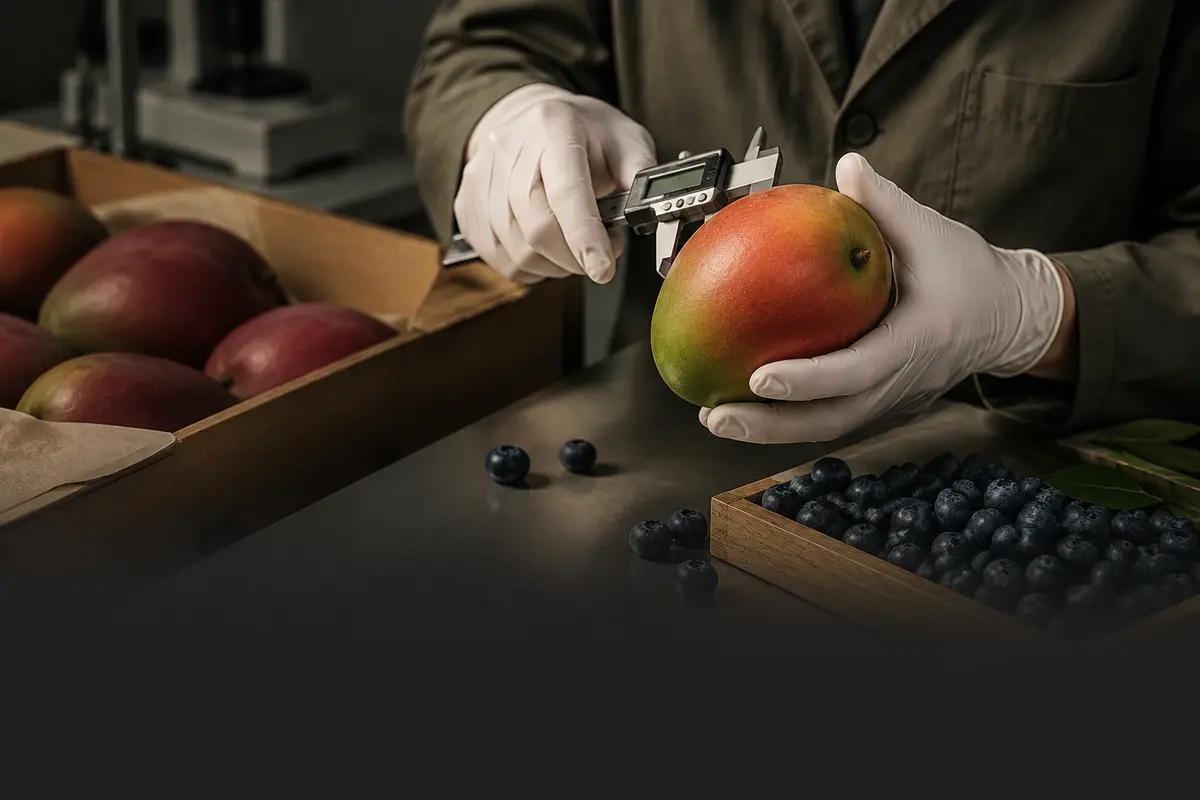 Control de calidad de fruta para exportación